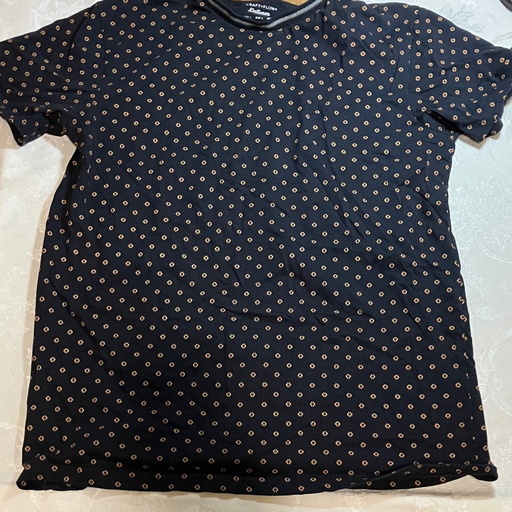 Craft + Flow Men's Black Patterned Shirt